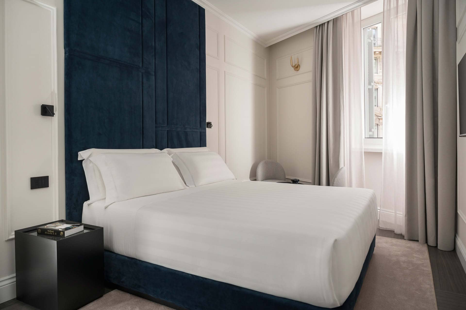 Luminosa camera Classic di Casa Guttmann a Roma con letto matrimoniale